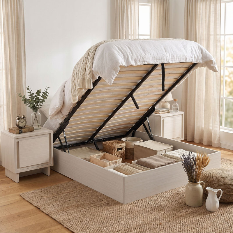2 Piece Bedroom Set, Blanc cassé rustique, Full