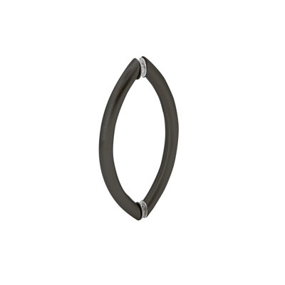 FHC CRW8X8MB Crown Style Pull 8" x 8" Back-to-Back - Matte Black