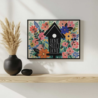 «Spring Garden Birdhouse» par Nicole DeCamp, reproduction d'art