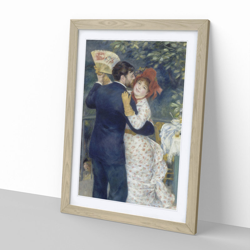 Country Dance by Pierre-Auguste Renoir - Picture Frame Painting, Oak Framed, 36cm H x 27cm W x 2cm D