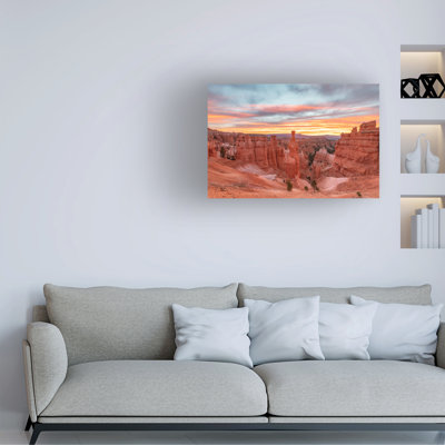 «Wors Hammer - Bryce Canyon» par Jeff Poe, art mural sur toile tendue pour décoration de salon, de chambre à coucher ou de bureau - 30 x 47