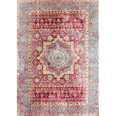 Kalusd Wool Oriental Indoor Rug