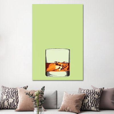 Glass Of Whisky - Wrapped Canvas Painting