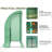 Outsunny Lean To Greenhouse, Walk-In Green House, Plant Nursery With 2 Roll-Up Doors And Windows, Pe Cover And 3 Wire Shelves-113354181-113354184