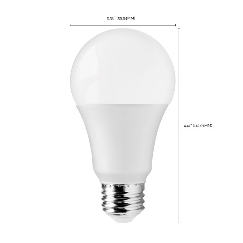 12 Watt White LED Bulb, 3000K, 10