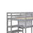 Twin Loft Bed with Desk, Shelves & Writing Board-192877009-192877010