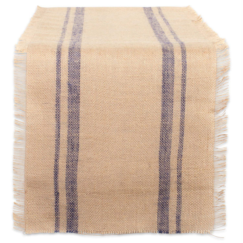 Remy Linen Table Runner, 108" L x 14" W, French Blue