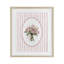 «Peony Bouquet on Gentle Stripes», reproduction encadrée sous verre, design par Christine Simpson Art-1597345831-1597345829