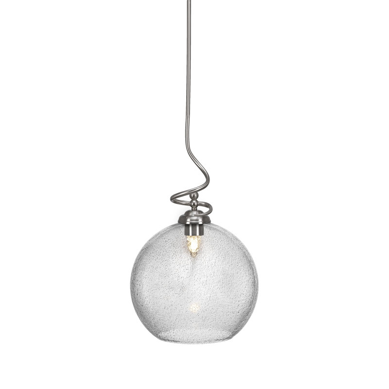 Luminaire suspendu Capri Capri, Nickel brossé, H 19,25 po x l 11 po x P 11 po