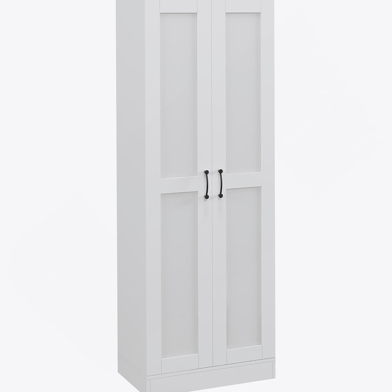Armoire de rangement de 69 po de hauteur avec tablettes de rangement mobiles, garde-manger de style moderne