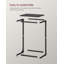 Table d'appoint en forme de C, table d'appoint avec canapé, table de canapé avec structure en métal, salon, petite table avec plateau télé (1 pièce)-107272710-107272714