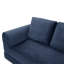 Canapé-lit convertible 2 en 1 pliant, canapé-lit en velours côtelé moderne avec 2 * coussins, canapé-lit modulaire sans dossier avec lit escamotable Futon, canapé-lit modulaire pliant pour le salon, bleu-1908548648