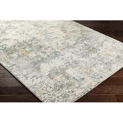 Chloe Abstract Dusty Sage Area Rug