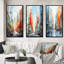 «Skyscrapers Urban Heights», 3 pièces sur toile-1212234204-1212234207