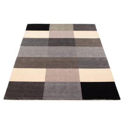 Kashkuli Gabbeh Grey Rug 5'7" x 7'11"