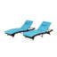 Méridiennes inclinables de 2 à 150 inclinables, pour la pelouse, la structure en acier pour le jardin, 2 chaises hautes pour bronzer, la piscine - Conception ergonomique