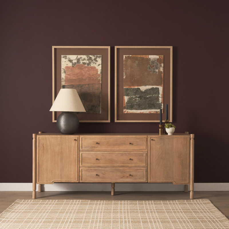 Buffet fermé 2 tiroirs Phil, Light Brown