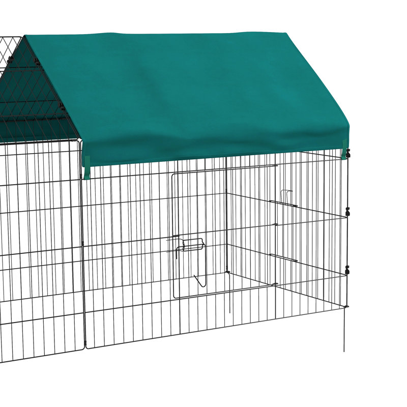 Ephrat Weather Resistant Small Animal Cage, 40.6" H x 86.6" W x 35.5" D
