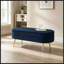 Banc de rangement ovale avec pieds en métal-1279409476