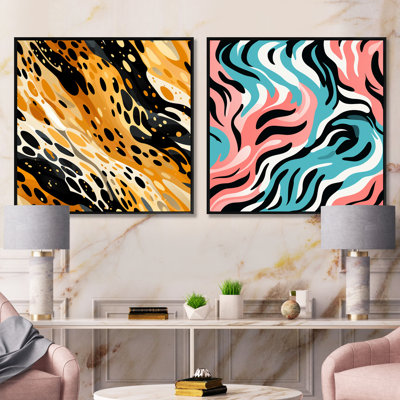 Ensemble de 2 camouflages exotiques à motif de guépards