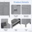 Meuble-lavabo 24 po avec lavabo, tablettes réglables-1354442712