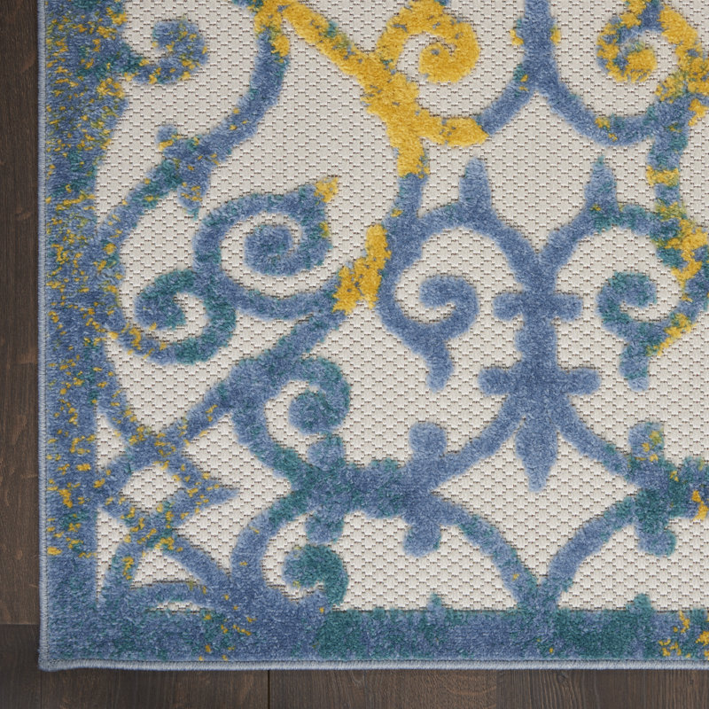 Mappsville Indoor / Outdoor Rug, Rectangle 6' x 9'