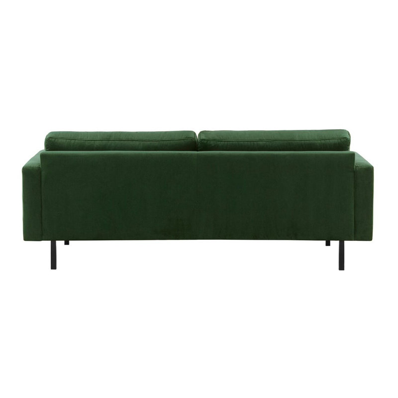 Lioni 3 Seater Velvet Sofa, Dark Green