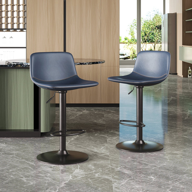 Ensemble de 2 tabourets réglables, tabourets pivotants