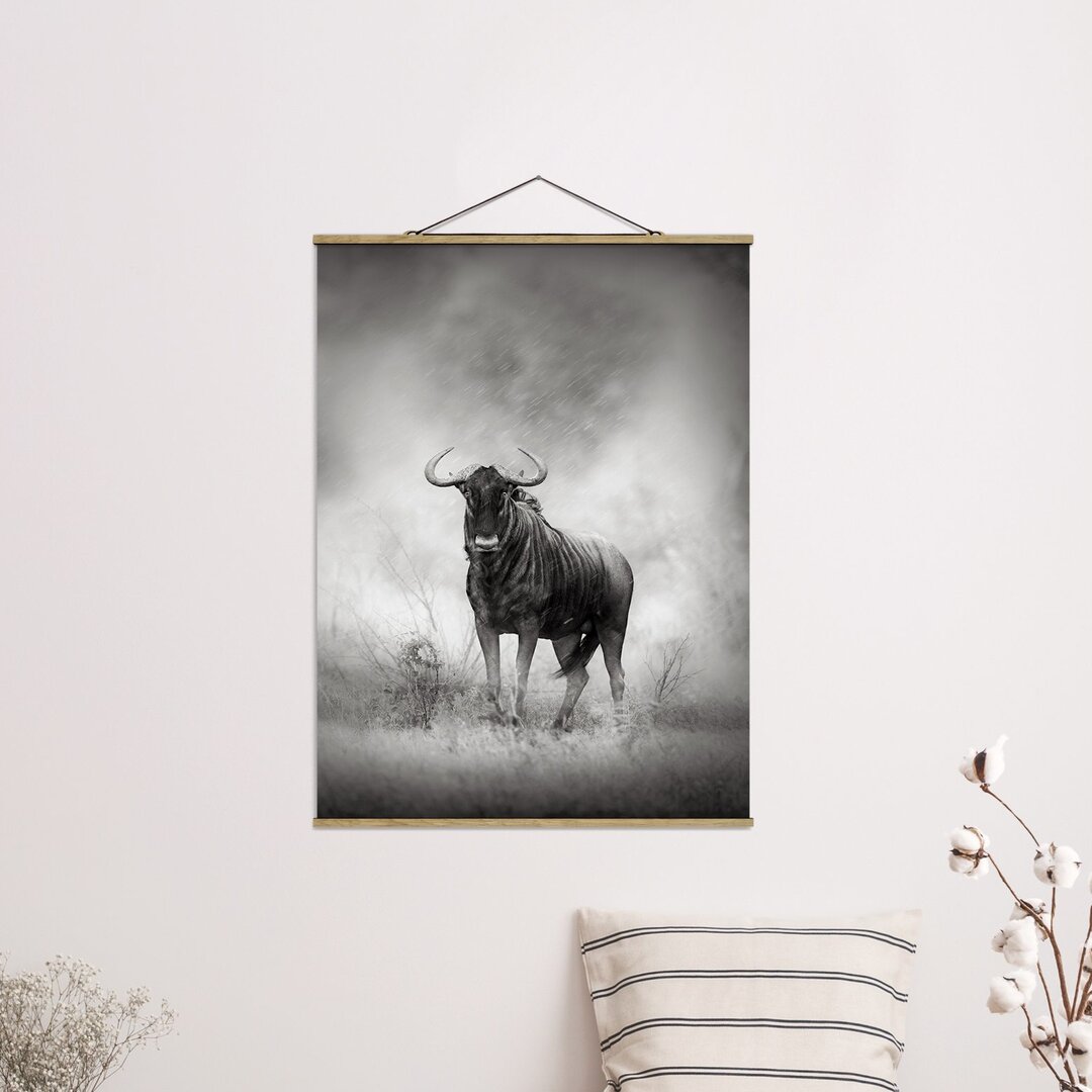 Grafikdruck Staring Wildebeest