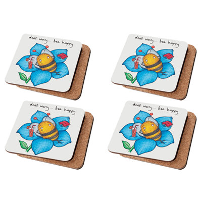 Don't Worry Bee Happy Coaster