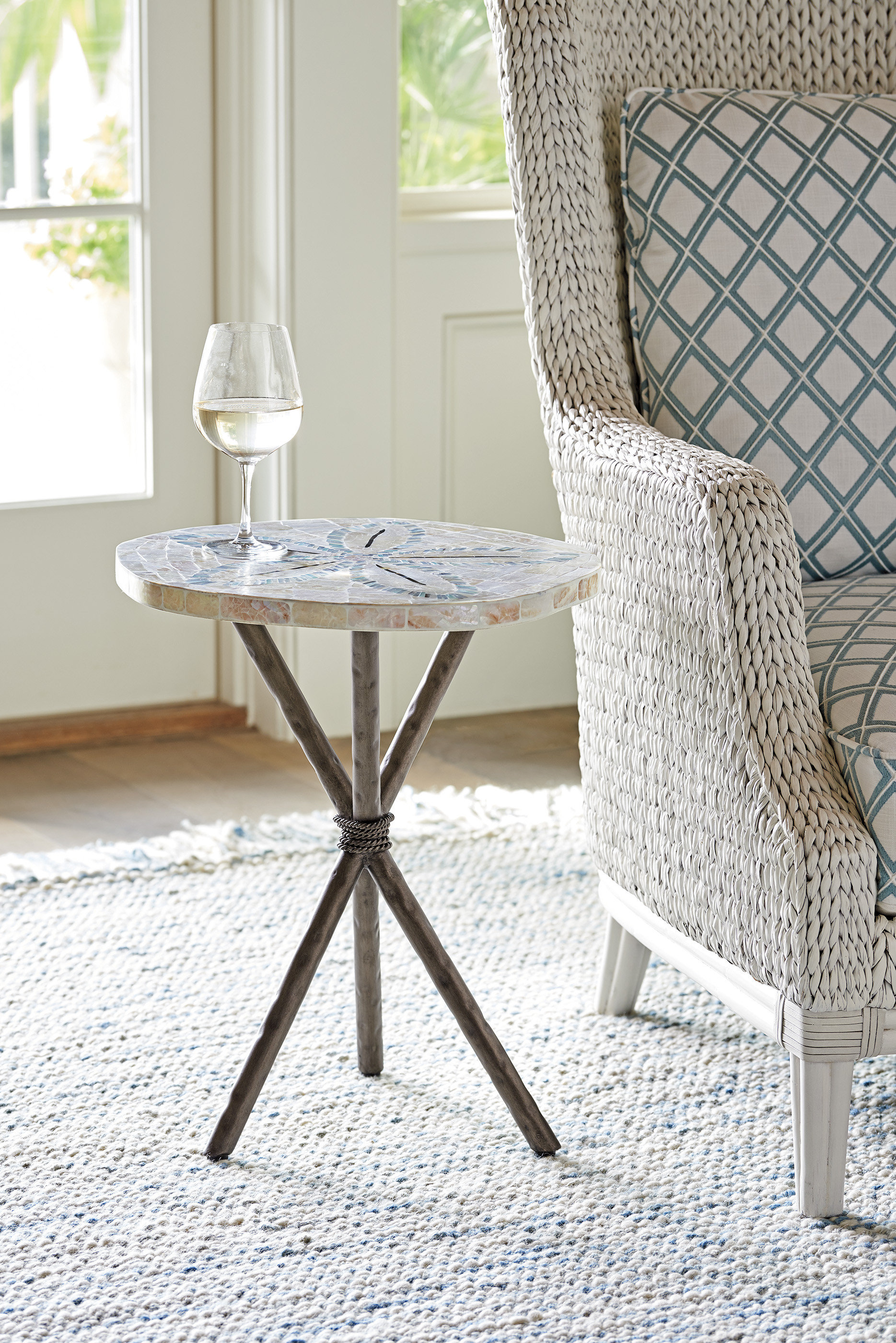 Tommy Bahama Home Ocean Breeze Sand Dollar End Table | Wayfair