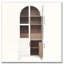Armoire de cuisine de 71 po de hauteur arquée avec tablettes de porte et tiroir caché-1855076178