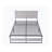 King 39.89'' Steel Bed Frame