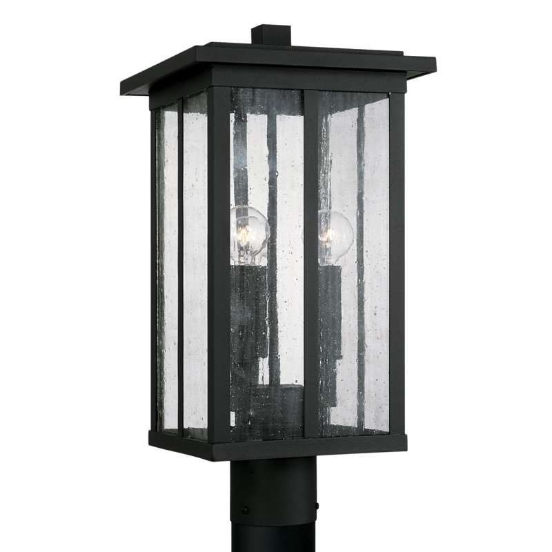 Lampadaire d'extérieur 3 lumières 3 lumières, Noir