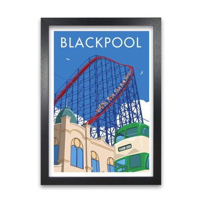 Blackpool Pleasure Beach by Stephen Millership - Graphic Art Print on Paper