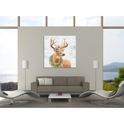 " Woodland Holidays Stag Gray "