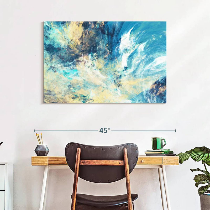 Avery Frosty Dynamic Abstract, 26" H x 39" W