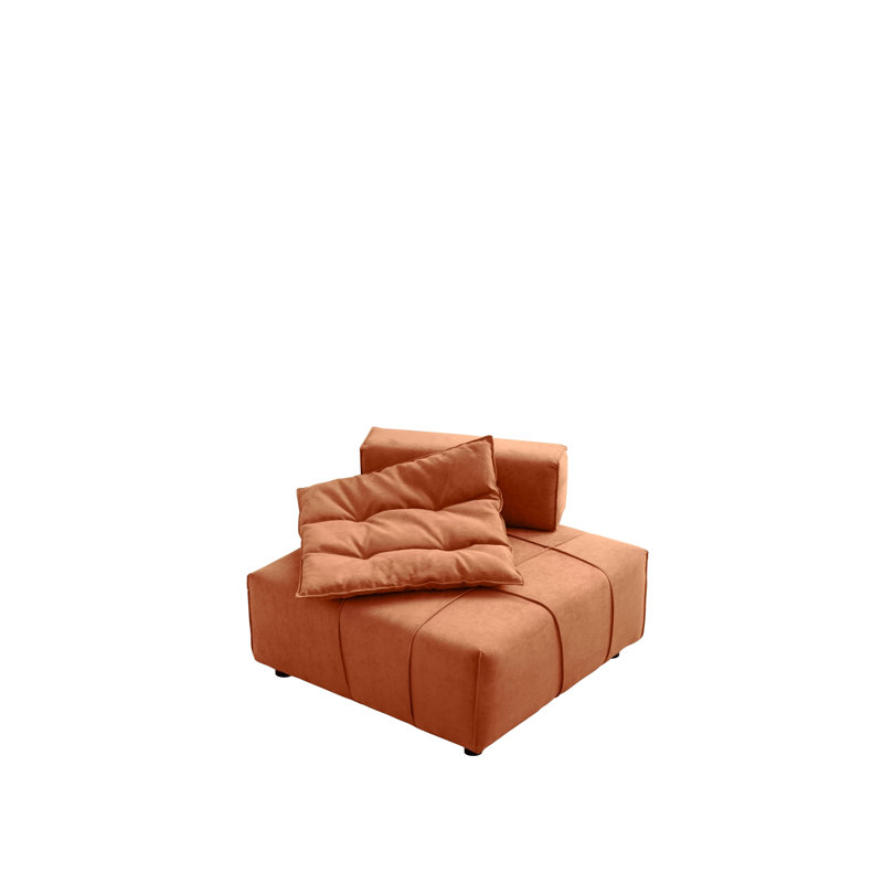 Canapé modulaire simple modulaire, fauteuil sans accoudoirs avec coussin de dossier amovible - 33,1 po pour le salon