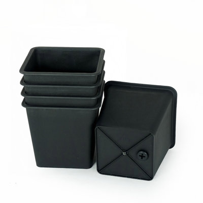 5" Square Nursery Plant Pot 5-Pack