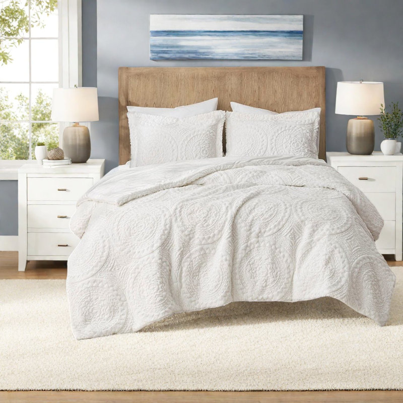 Ultra Plush Bedding Sets, Twin Polyester Medallion Style For Home