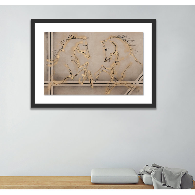 Greeting Print by Donna Bernstein, Black, 48" H x 72" W x 2.5" D