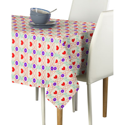 Castilloux Floral in Love Tablecloth