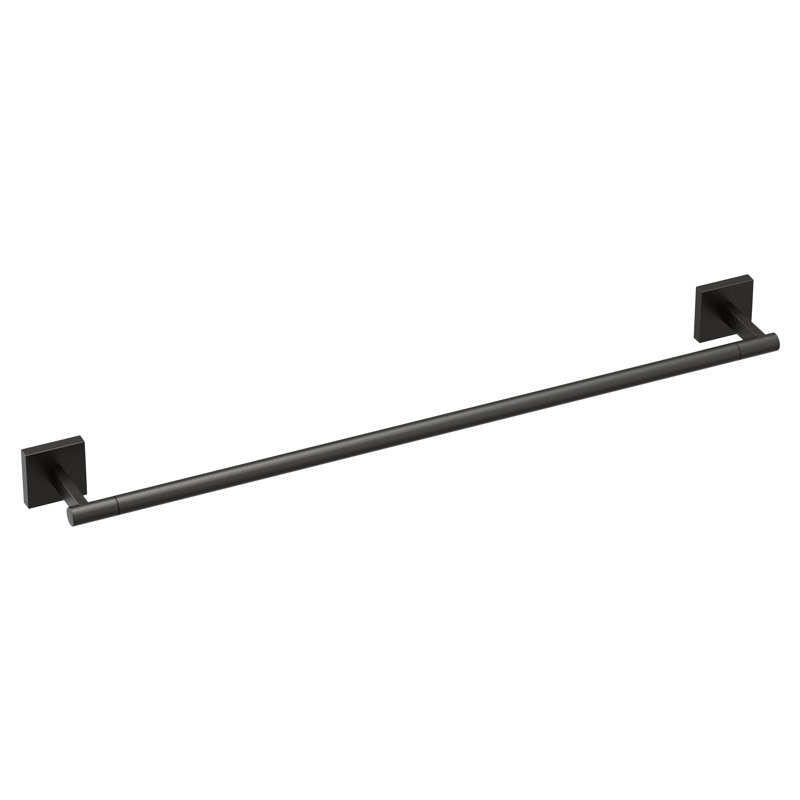 Triva 24" Wall Mounted Towel Bar, Matte Black
