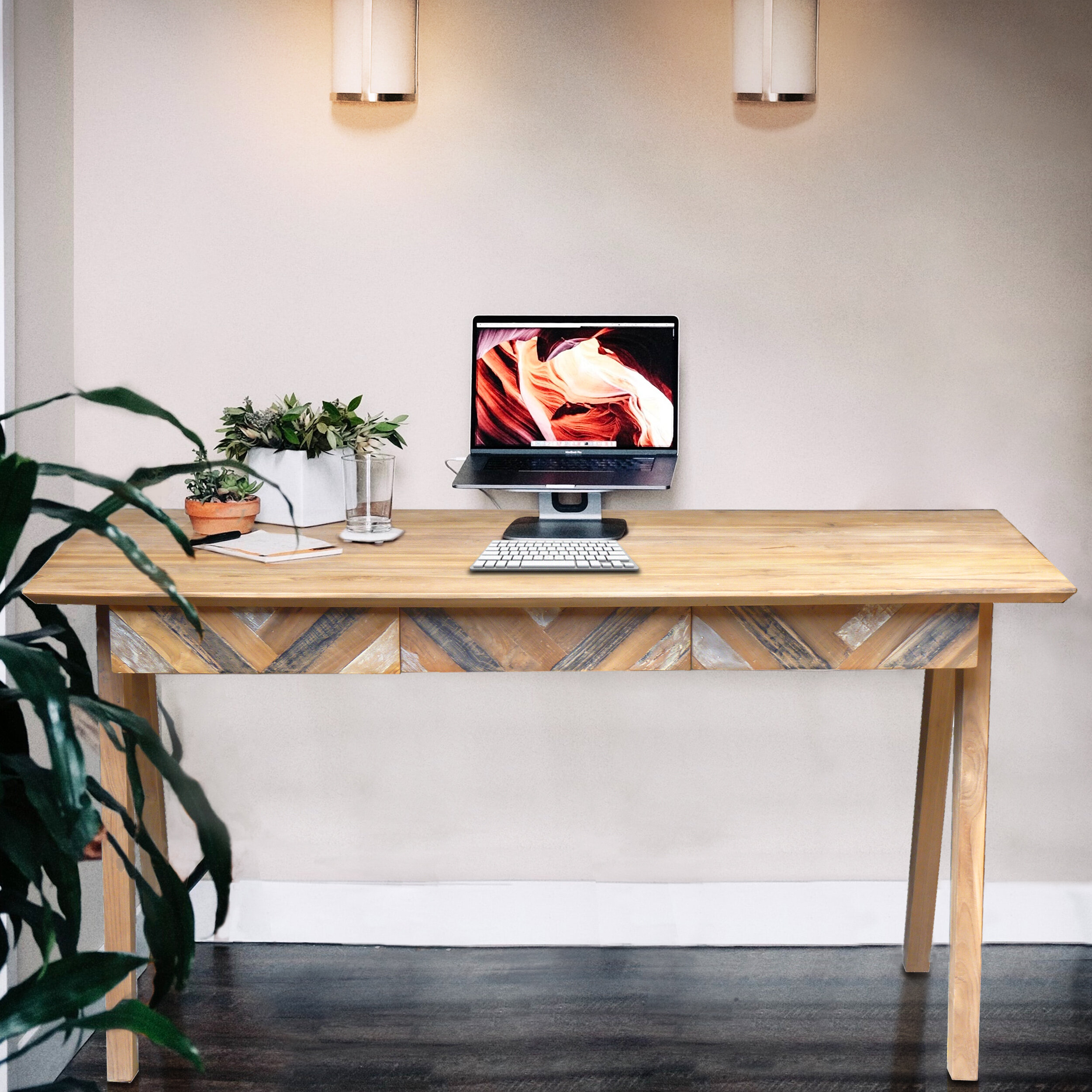 Oak Wood Monitor Riser, Large Monitor Stand Duet, Natural Ecological Desk  Accessories, Computer Stand Desk Shelf 