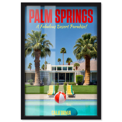 Palm Springs II Shadowbox Print Coastal Photography by Art Remedy