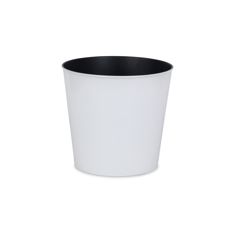 Pot à fleurs rond en plastique recyclé 11 po