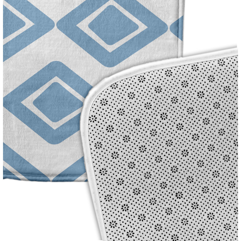 Tapis de bain Grantville, L 17 po x L 24 po, Bleu pâle