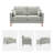 59.8'' W Modern Upholstery Loveseat Boucle-219926254