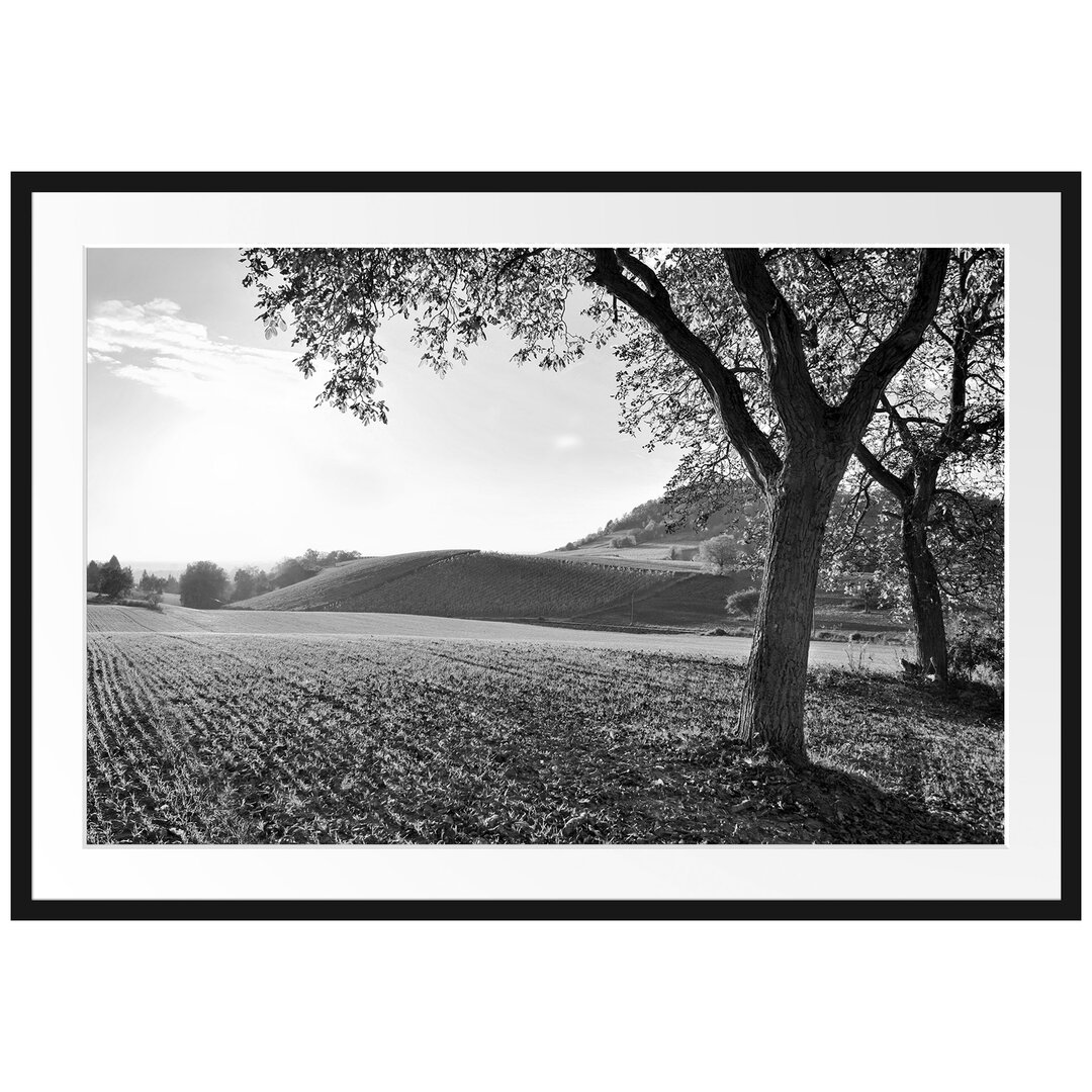 Gerahmtes Poster Landschaft im Herbst