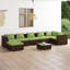 Ensemble modulaire de patio 23,6 po de largeur avec coussins-92748268-92748269